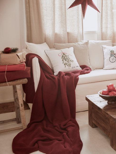 plaid divano rosso