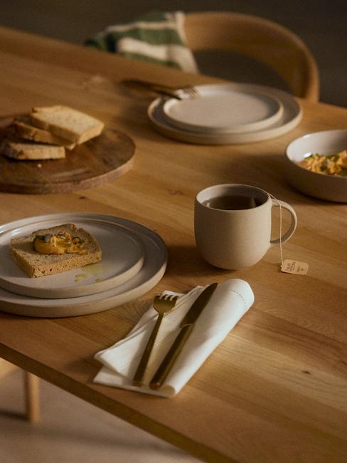 mise en place senza tovaglia