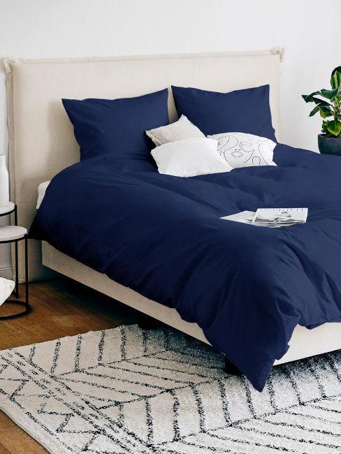 Parure copripiumino blu scuro