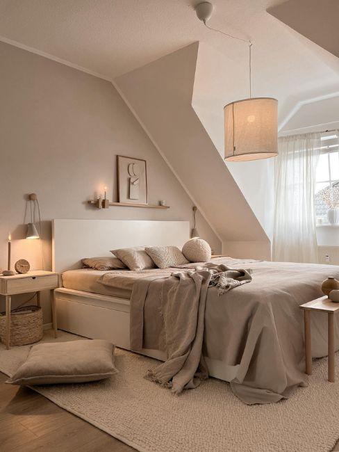 camera da letto color greige