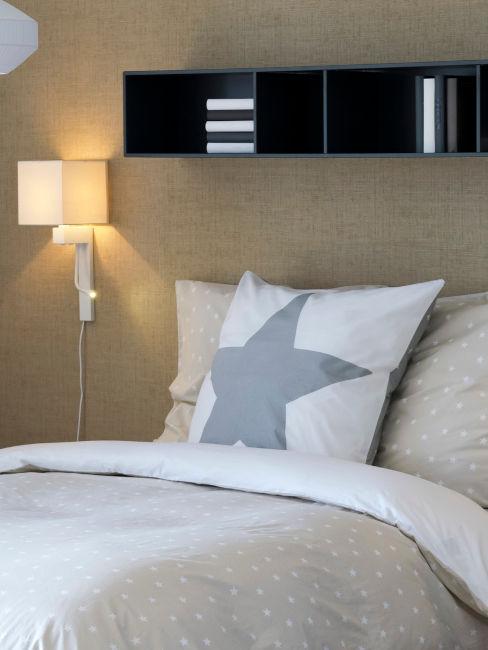 camera letto con libreria