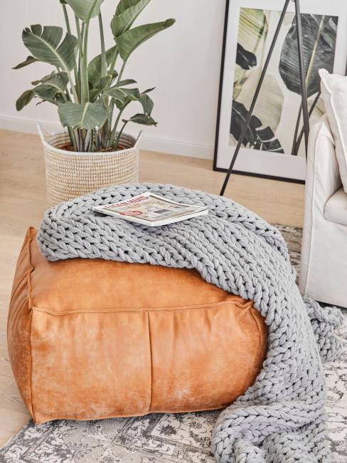 Pouf con coperta