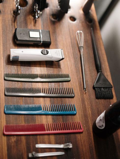 Utensili per tagliare capelli
