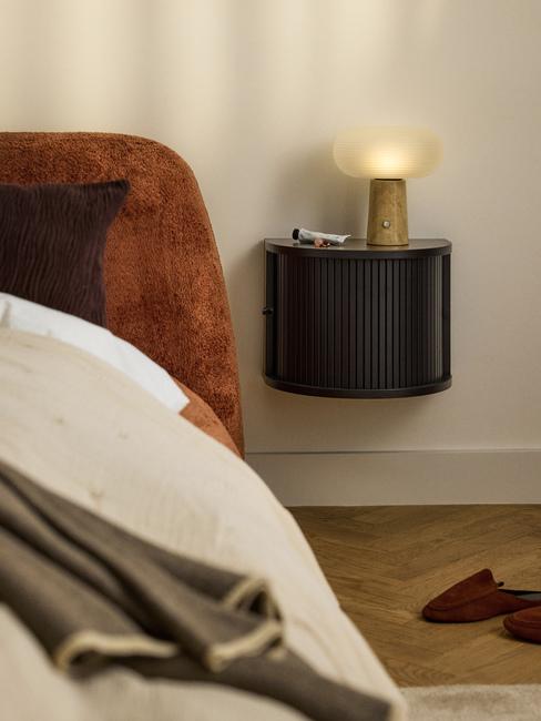 comodino calary nero