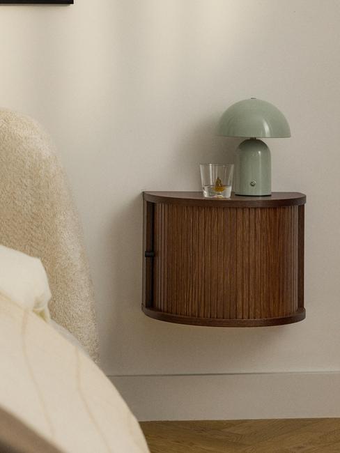 comodino calary marrone