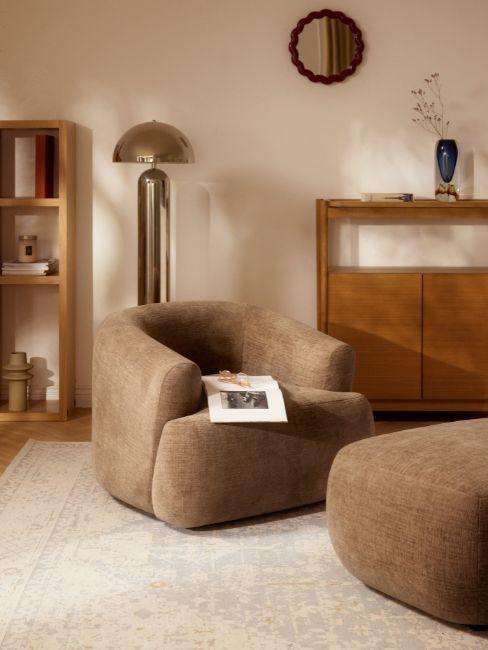 poltrona sofia marrone