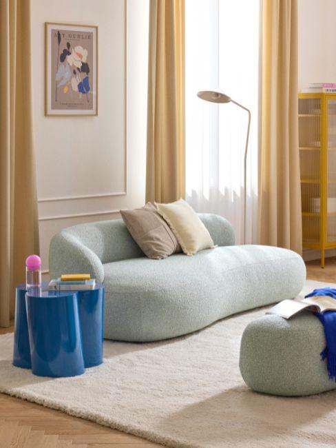 divano curvo alba azzurro chiaro westwing