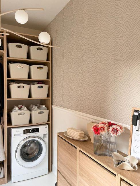 lavanderia in una nicchia