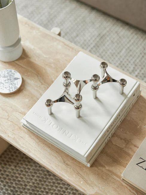 candelabro stoff nagel argento