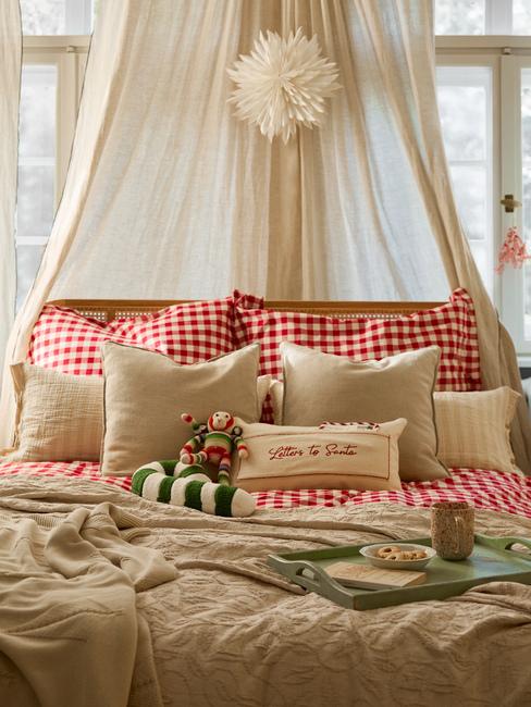 tessili per natale camera da letto