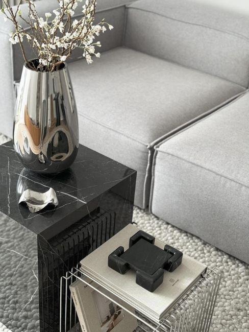 dettaglio divano lennon grigio