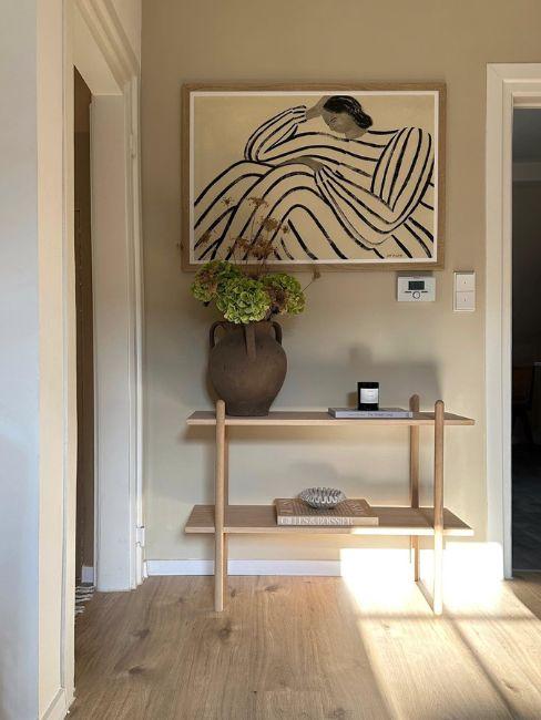 quadro moderno sopra consolle