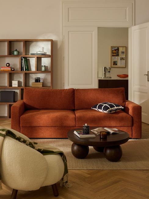 divano color ruggine