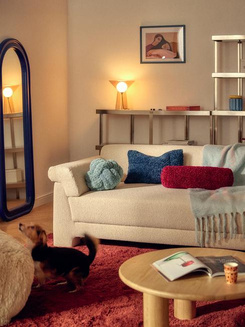 soggiorno colorato creativo