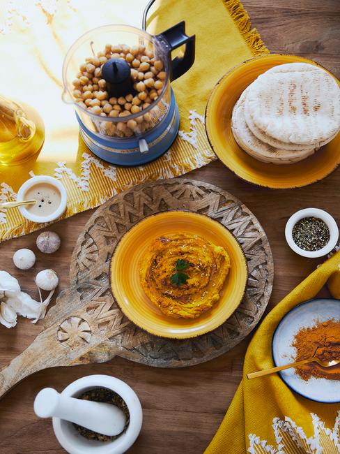 ontbijt bereid in een moderne keuken