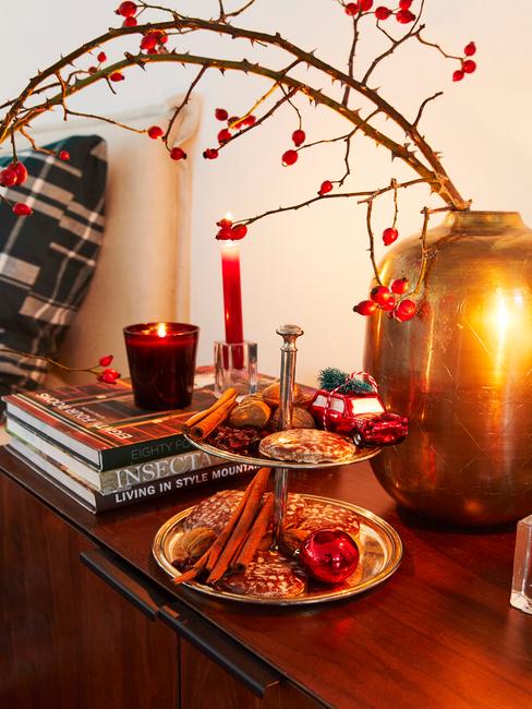 Kerstdecoratie in de slaapkamer
