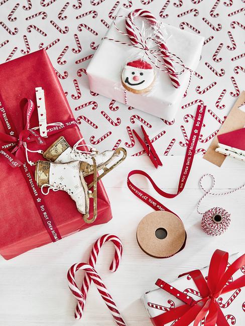 Surprise maken:diverse designs cadeaupapier en lint