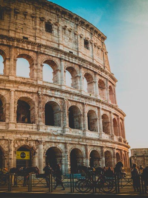 Huwelijksaanzoek bij het Colosseum Rome