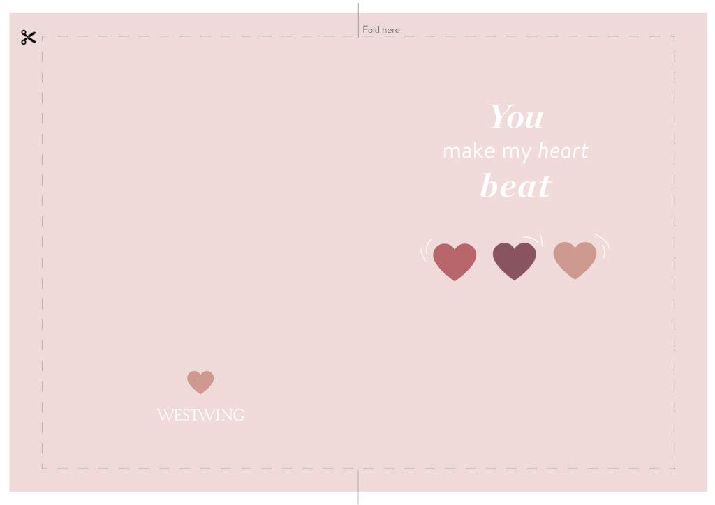 Valentijnskaart om uit te printen
