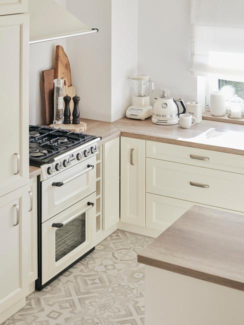 beige landelijke keuken