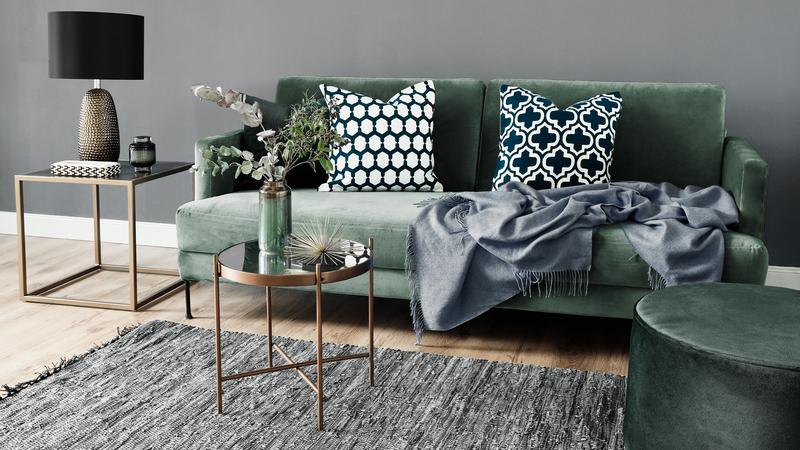 Smaragdgroen interieur