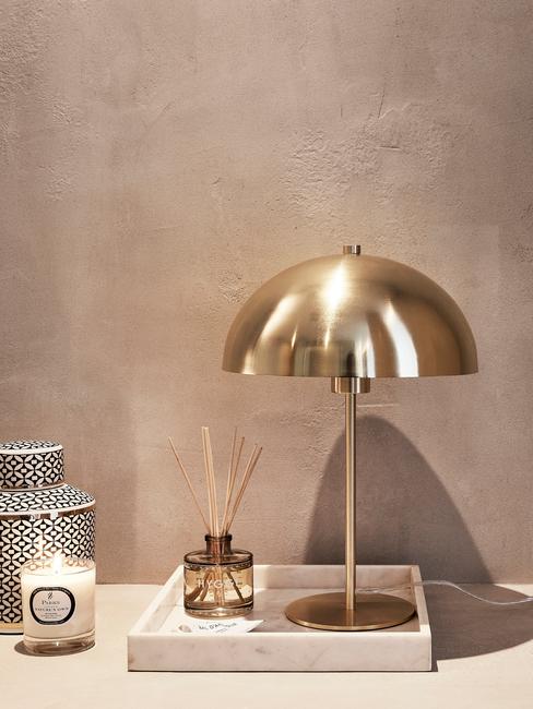 gouden tafellamp