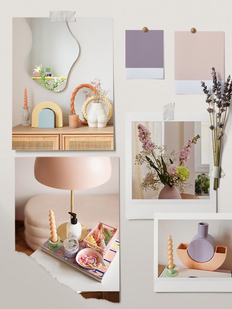 kleurenpalet accessoires in pasteltinten