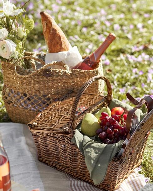 picknickmand met eten