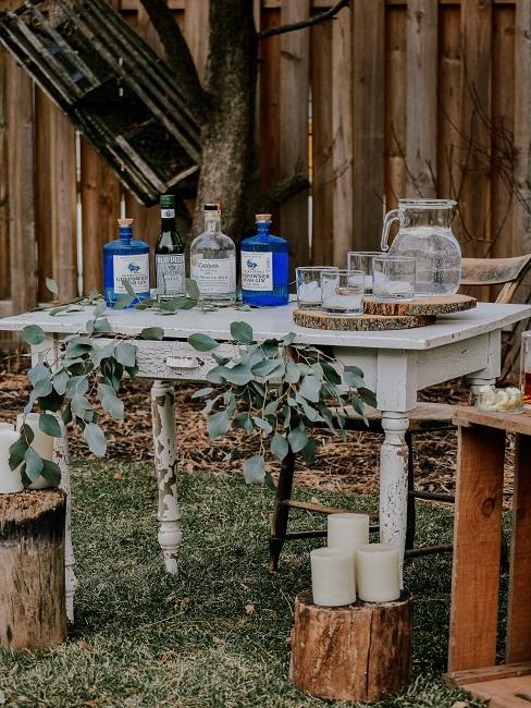 vrijgezellenfeest mannen-2 Vrijgezellenfeest in de tuin met alcohol