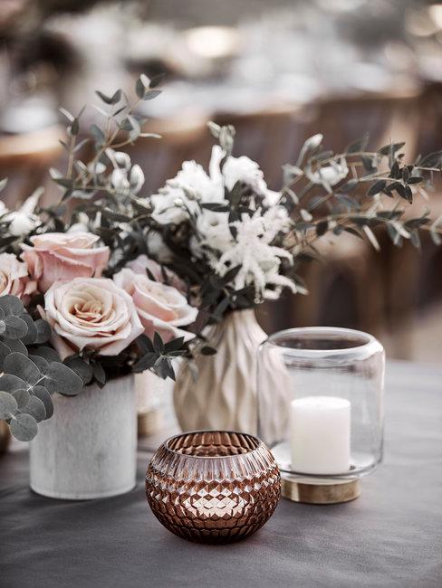 Winter bruiloft decoratie