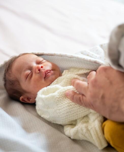 een slapende baby