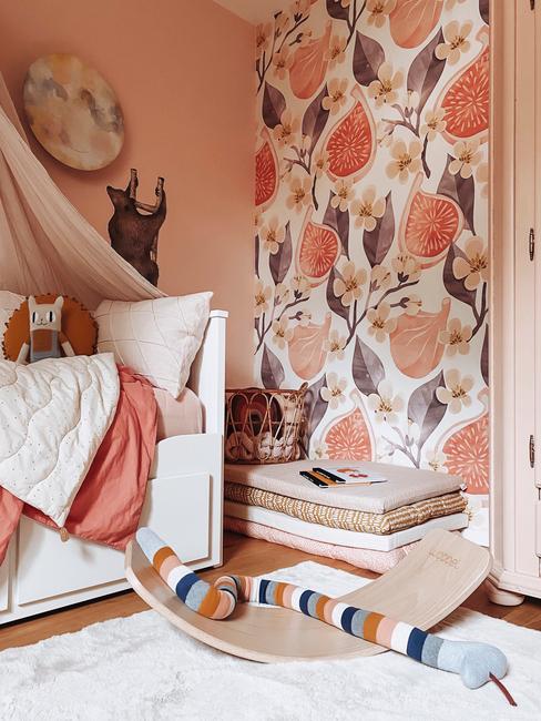 Kinderkamer inspiratie in perzik kleur