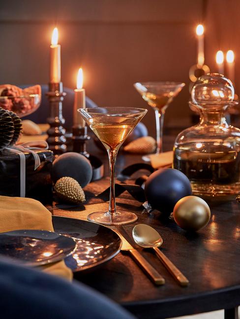 Kerstmuziek: kerst tafeldecoratie