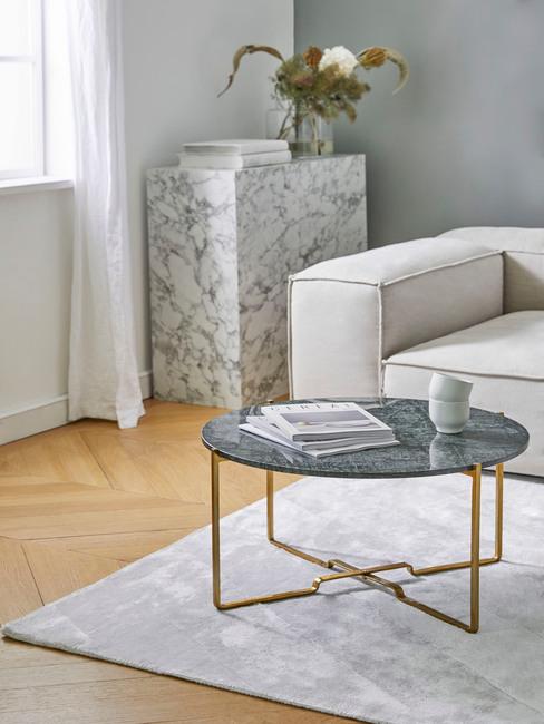 Salontafe ldecoratie in scandi stijl