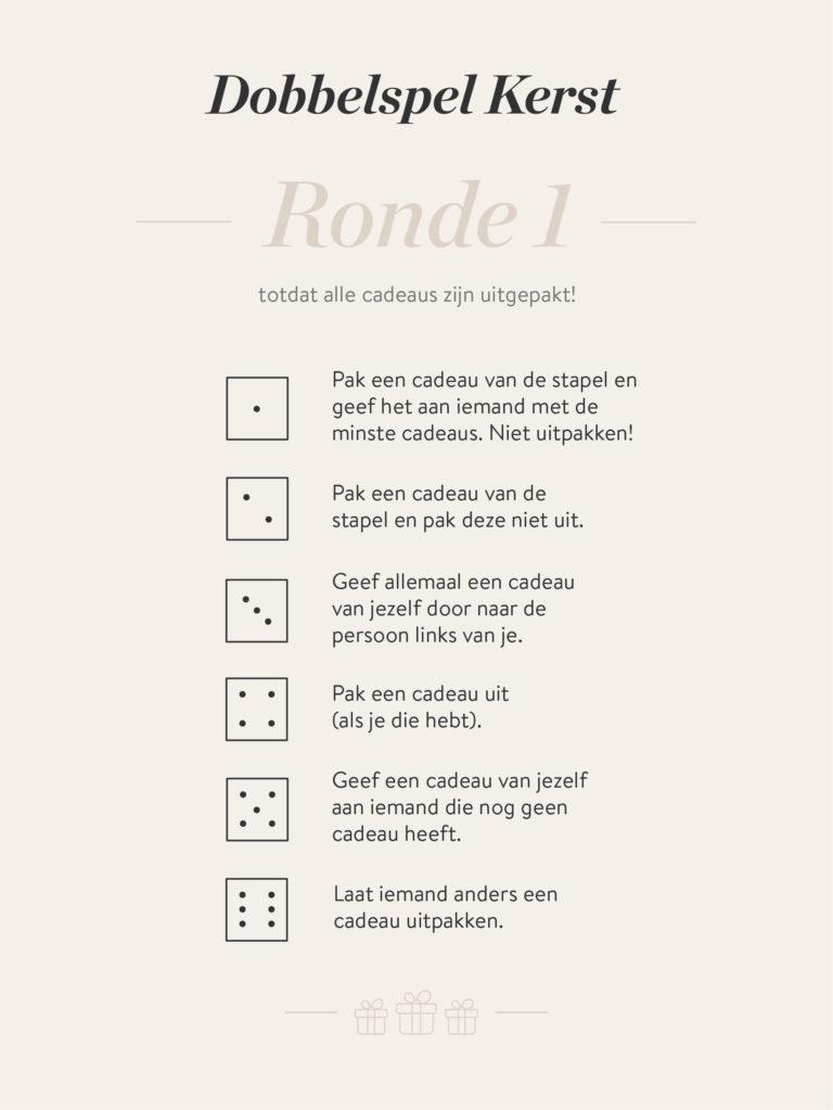 Dobbelspel Kerst download en print hét Westwing dobbelspel Westwing