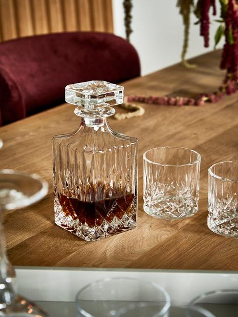 Whiskyglazen en whiskykaraf