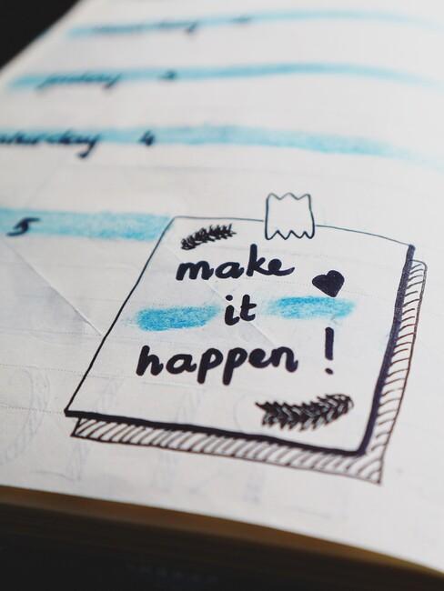 Journaling1 Journaling in het blauw en zwart