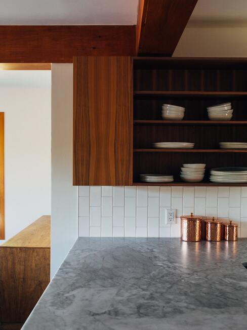keukentrends 2021 keuken met marmeren blad