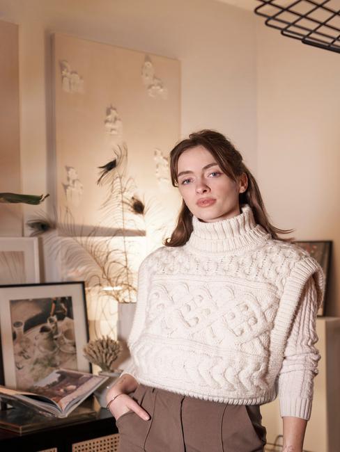 Rianne Meijer in haar huis