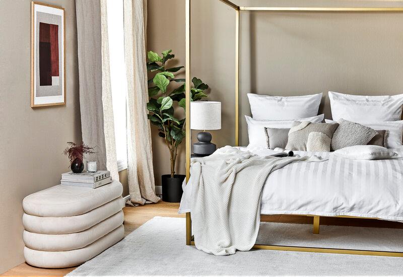 slaapkamer planten in moderne slaapkamer