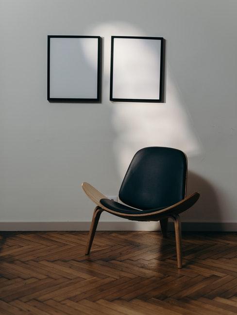 Leren fauteuil in de woonkamer