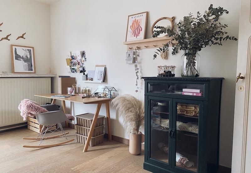 home office plek in het huis van Liesbeth