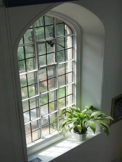 modern sanctuary_4 Glas in lood raam met plant