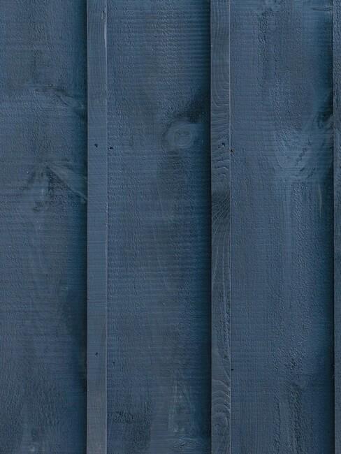 blauwe schutting