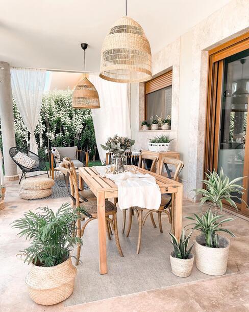 boho stijl veranda