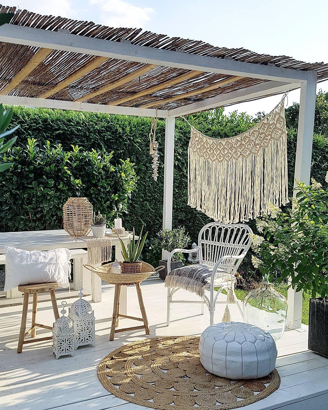 witt pergola in boho stijl