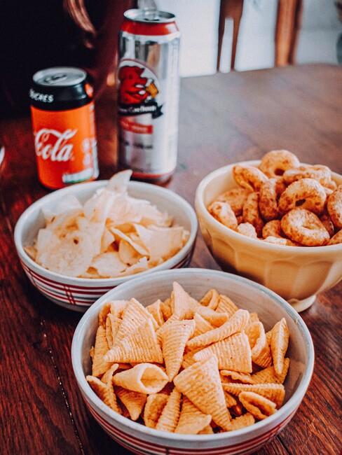 snacks voor een gezellige avond