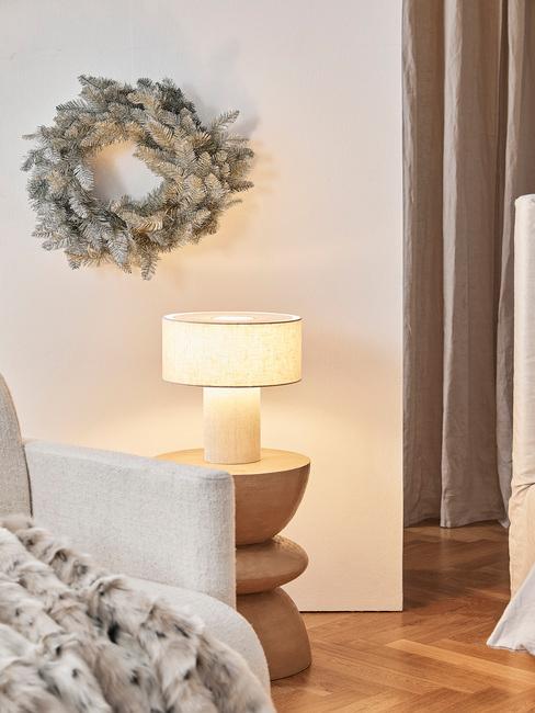 Witte kerstkrans