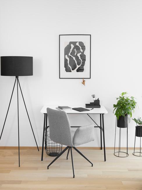 Werkplek woonkamer