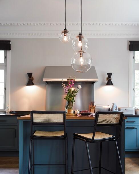 hanglampen in de keuken